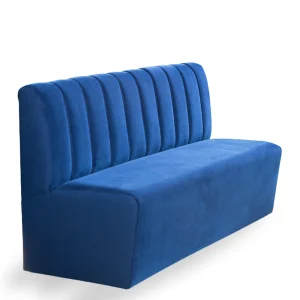 Banco Hostelería tapizado a rayas verticales