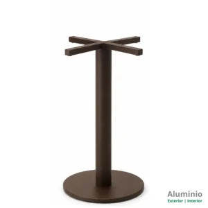 Pata aluminio redonda exterior