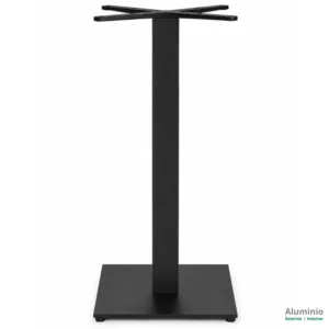 Pata alta de mesa exterior cuadrada aluminio