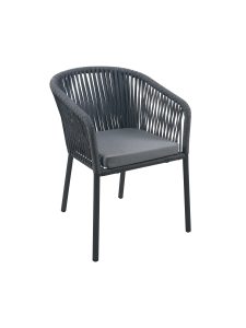 Sillón exterior aluminio cuerda JAKARTA Grafito