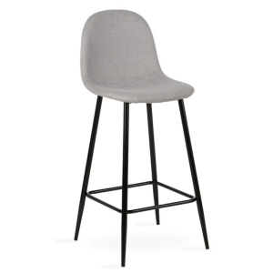 Taburete alto Tapizado HELSINKI Gris