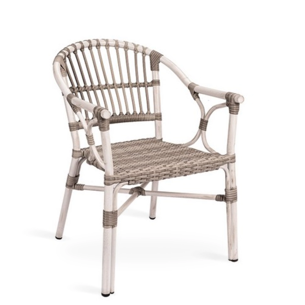 Sillón exterior aluminio y ratan PALMA