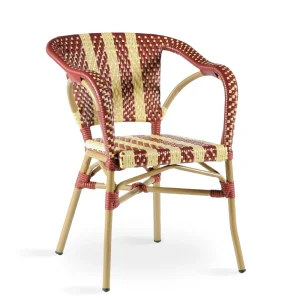 Sillón Aluminio París burdeos