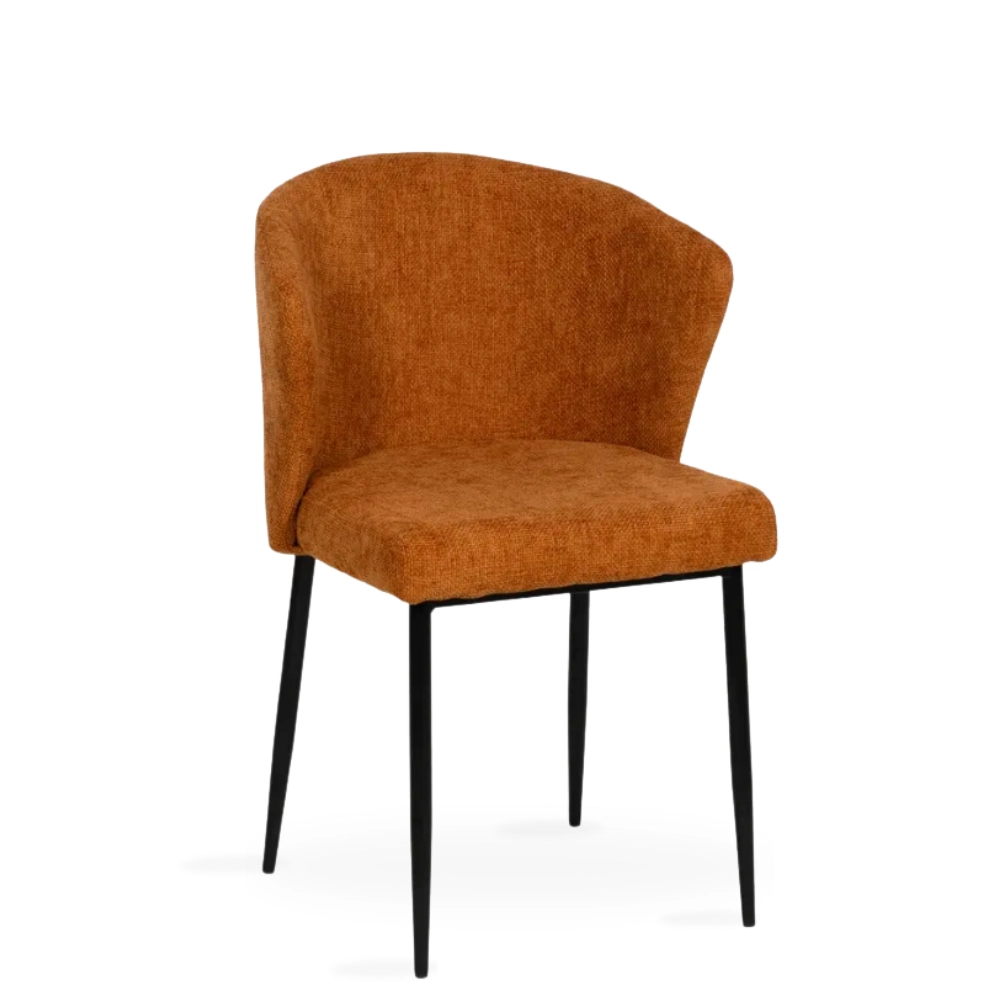 Silla Tapizada marrón AURA