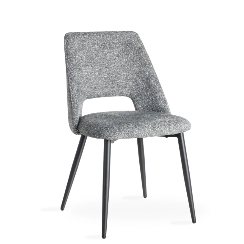 Silla tapizada jaspe Plomo SERENA