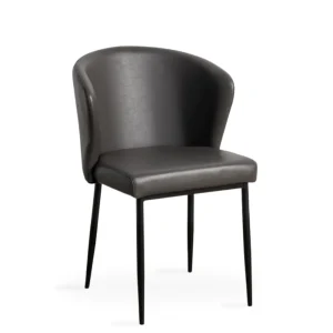 Silla símil Piel Negro QUEEN