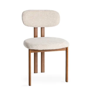 Silla metálica Tapizada REGENCY marrón