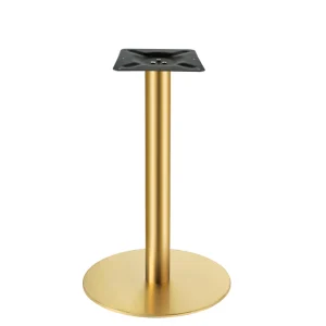 Pie de mesa dorado Redondo