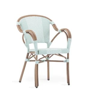 Sillón Aluminio Rattán Turquesa CANNES