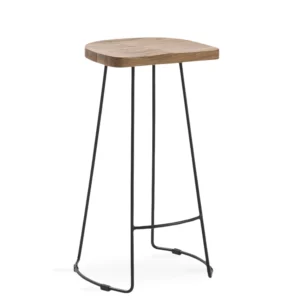 Taburete Industrial hierro y madera