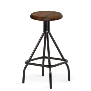 Taburete Industrial hierro y madera