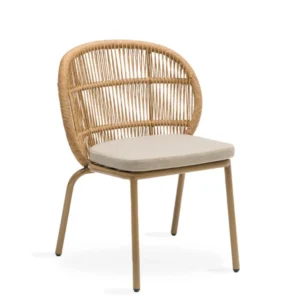 Silla aluminio y cuerda ibiza apilable