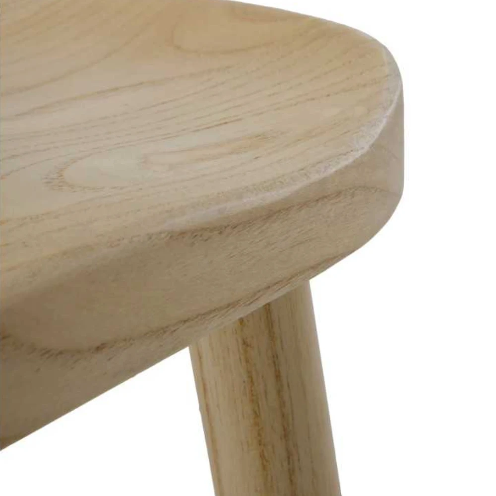 Taburete de madera nórdico cocina Bjorn