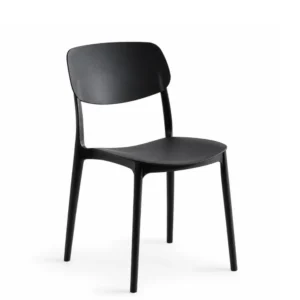 SILLA PLÁSTICO NEGRA