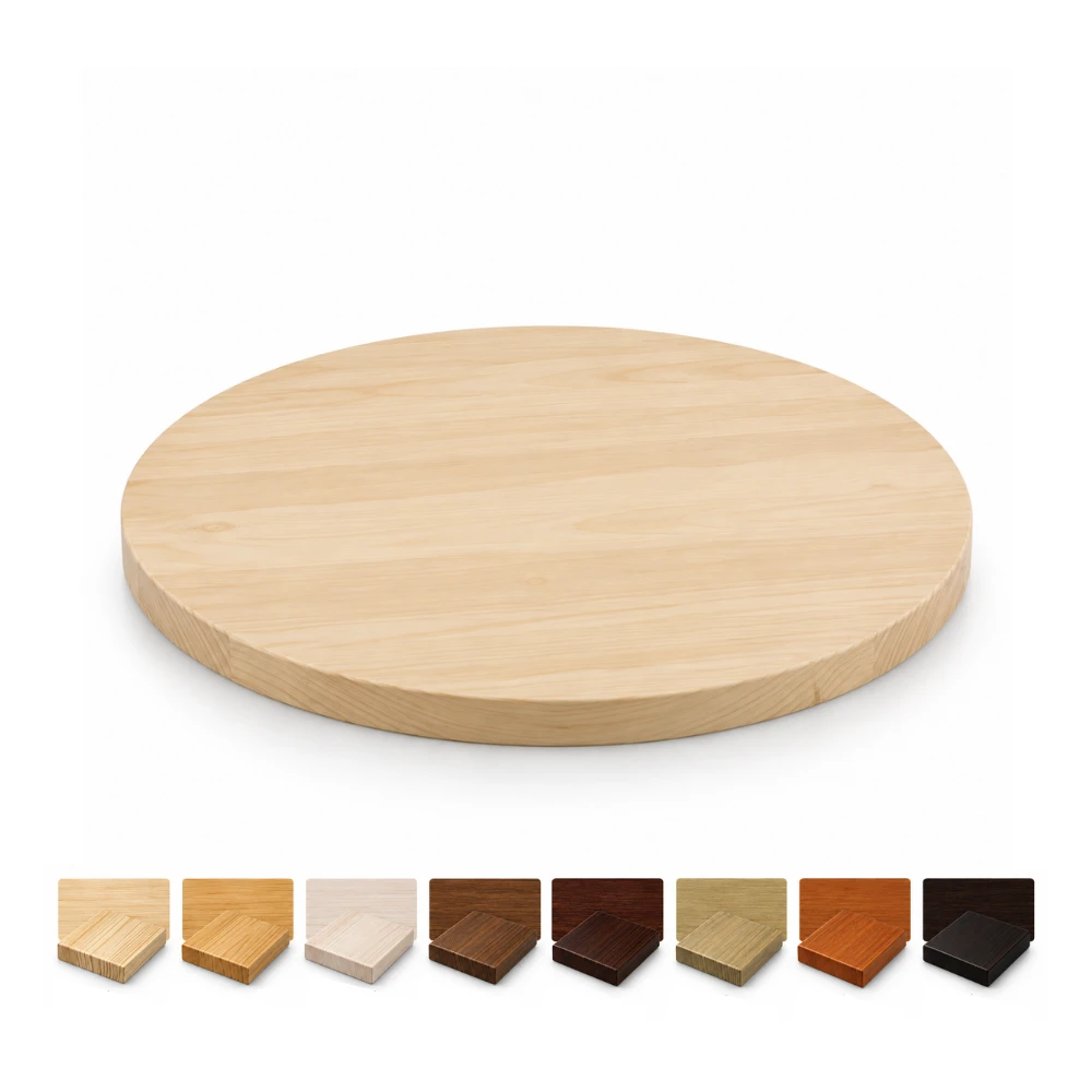tablero mesa de madera maciza profesional Redondo
