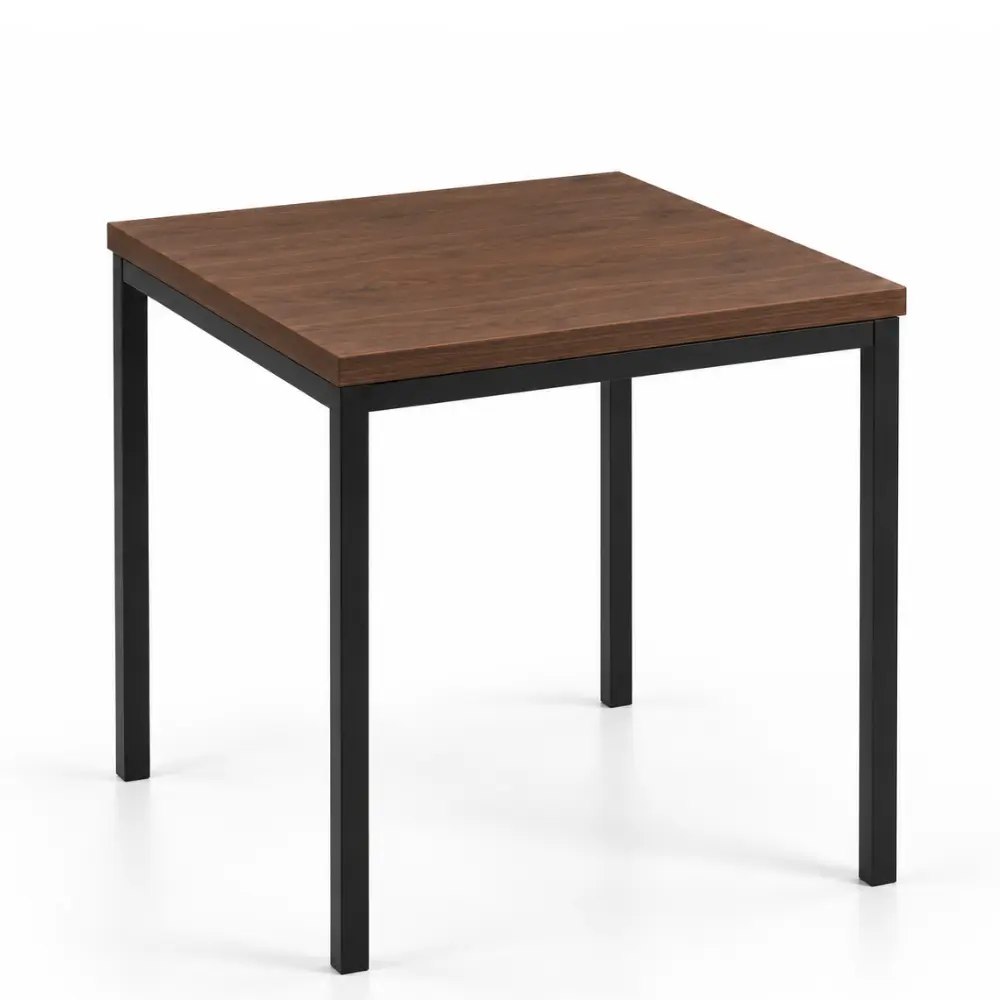 mesa cuadrada de acero para hostelería